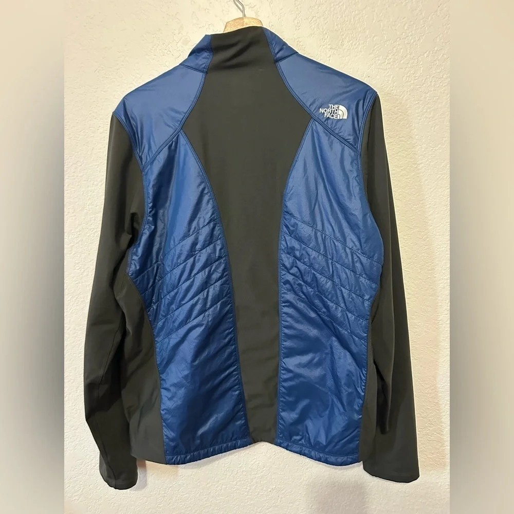 The North Face Animagi Insulated Running Jacket in Blue, Black & Red - Medium